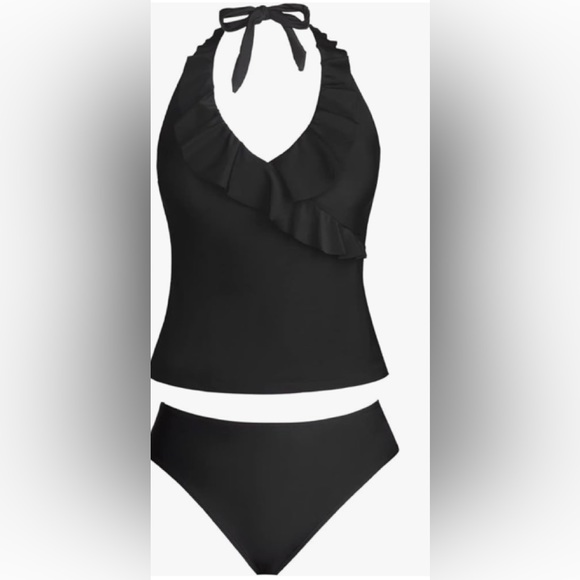 🆕 CUPSHE 2 PIECE NAVY TAKINI SWIMSUIT - Picture 8 of 10